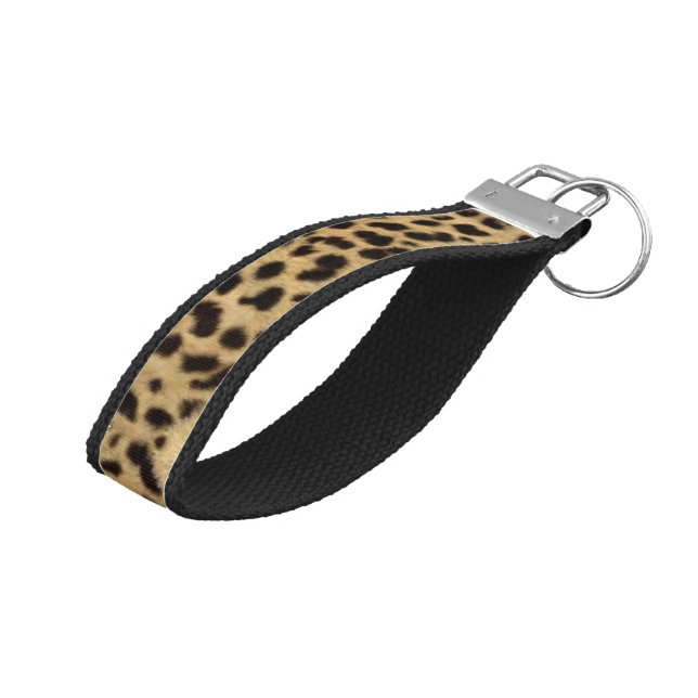 Llavero De Pulsera Impresión de cadena de teclas/leopardo de la escri (Angulado hacia arriba)