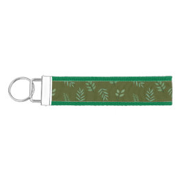 Llavero De Pulsera Keychain de hojas verdes del ejército - Regalo de