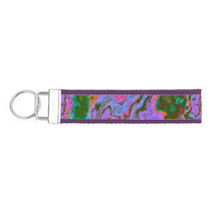 Llavero De Pulsera Keychain de la muñeca de mármol agrio