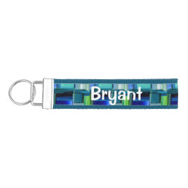 Llavero De Pulsera Keychain de muñeca azul personalizada