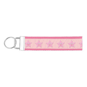 Llavero De Pulsera Keychain Estrella rosa de bonito