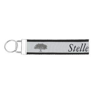 Llavero De Pulsera Keychain (Invertir) - Árbol familiar con nombre