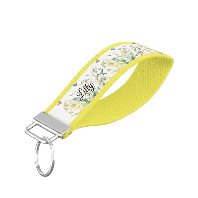 Llavero De Pulsera Keychain Lily Garden Edition, mariposas (Angulado hacia abajo)