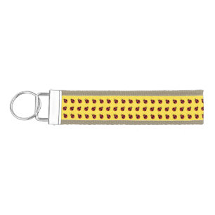 Llavero De Pulsera Ladybug 60s retro fresco amarillo