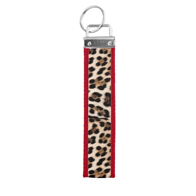 Llavero De Pulsera Leopardo negro cremoso (Llaves parte superior)