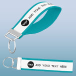 Llavero De Pulsera Logotipo simple con negocio de texto<br><div class="desc">Añade tu propio logotipo y elección de texto a este diseño. Minimalista y profesional. Ideal para la marca,  o como producto promocional para sus clientes y clientes.</div>