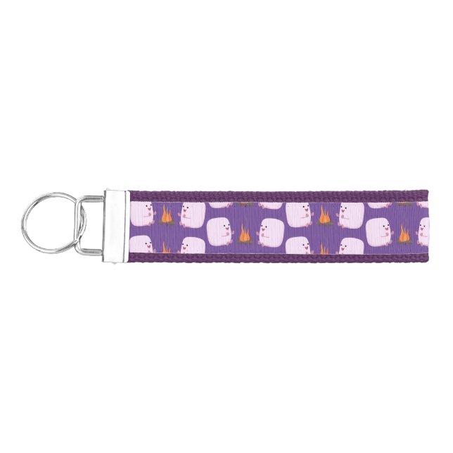 Llavero De Pulsera Malvaviscos rosados por personalizado de bomberos  (Llaves lado izquierdo)