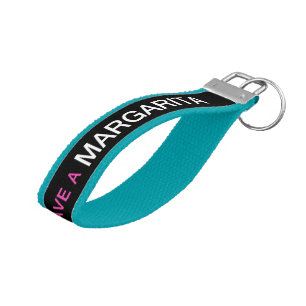 LLAVERO DE PULSERA "MANTENER LA CALMA Y TENER UN MARGARITA"