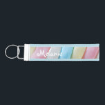 Llavero De Pulsera Marshmallow Twist Pastel Candy Personalizado<br><div class="desc">Los colores pastel marshmallow twist.</div>