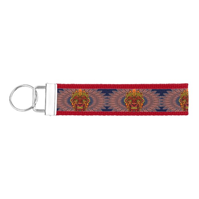 Llavero De Pulsera Máscara ritual del rey guerrero tribal (Llaves lado izquierdo)