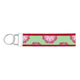 Llavero De Pulsera Medallero asiático pastel rosado