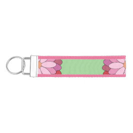 Llavero De Pulsera Medallero asiático pastel rosado