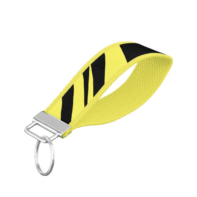 Llavero De Pulsera Moda moderna de moda amarilla y negra (Angulado hacia abajo)