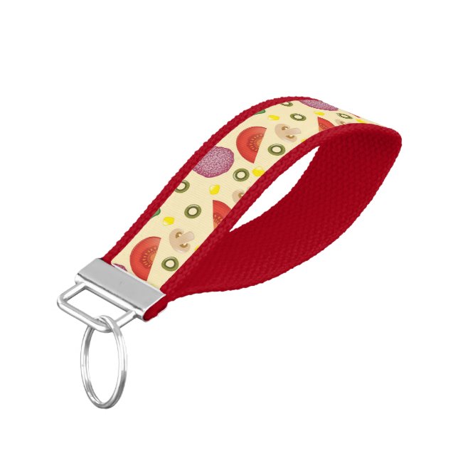 Llavero De Pulsera Modelo 2 de la pizza (Angulado hacia abajo)