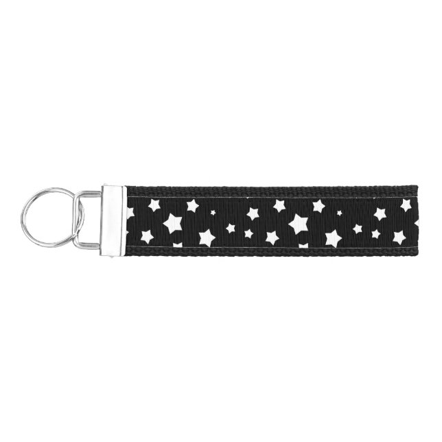 Llavero De Pulsera Modelo de estrellas blanco y negro (Llaves lado izquierdo)