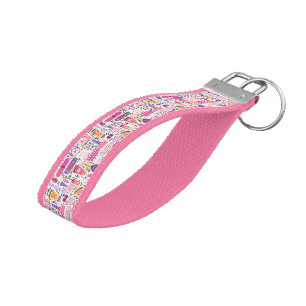 Llavero De Pulsera Modelo lindo de la manicura del Doodle