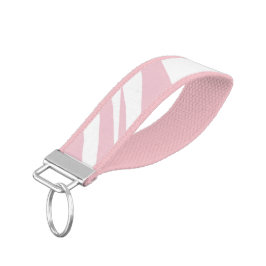 Llavero De Pulsera Moderna Moda Blanca Y Rosa Clara