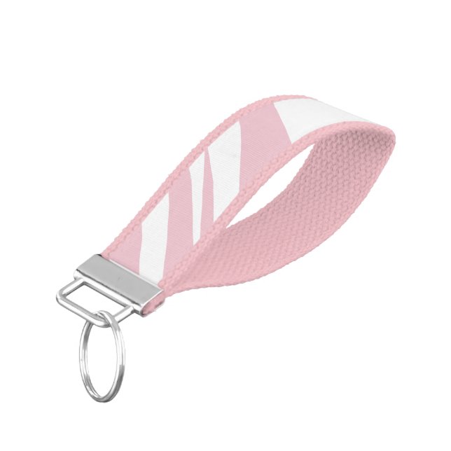 Llavero De Pulsera Moderna Moda Blanca Y Rosa Clara