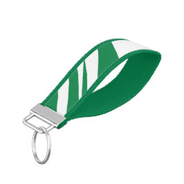 Llavero De Pulsera Moderna Moda Verde Y Blanca