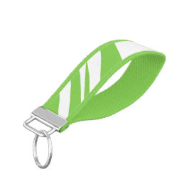 Llavero De Pulsera Moderna Moda Verde Y Blanca
