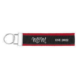 Llavero De Pulsera Mom Established, 3-Photo Wrist Keychain