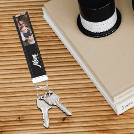 Llavero De Pulsera Mom Established Script Black Photo