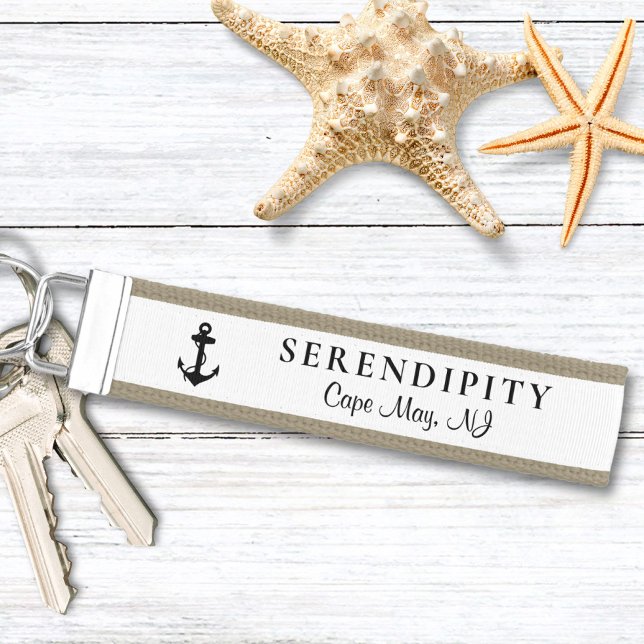 Llavero De Pulsera Monograma clásico de anclaje de barco (Subido por el creador)