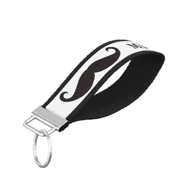 Llavero De Pulsera Mustache / Mustache / Schnurrbart + sus ideas (Angulado hacia abajo)