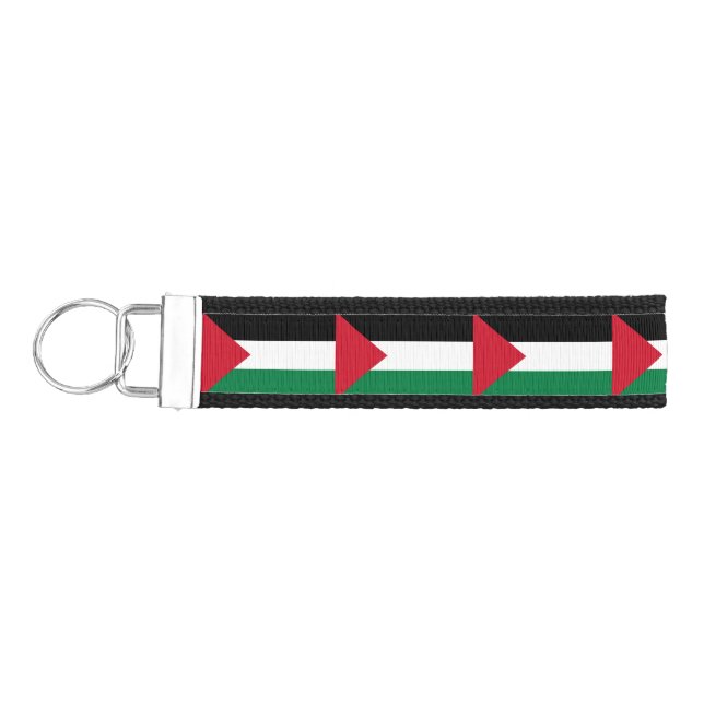 Llavero De Pulsera oficialmente bandera del Estado de Palestina (Llaves lado izquierdo)