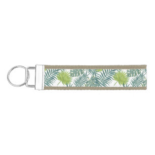Llavero De Pulsera Palm Tree Fronds Pintando Hawaian