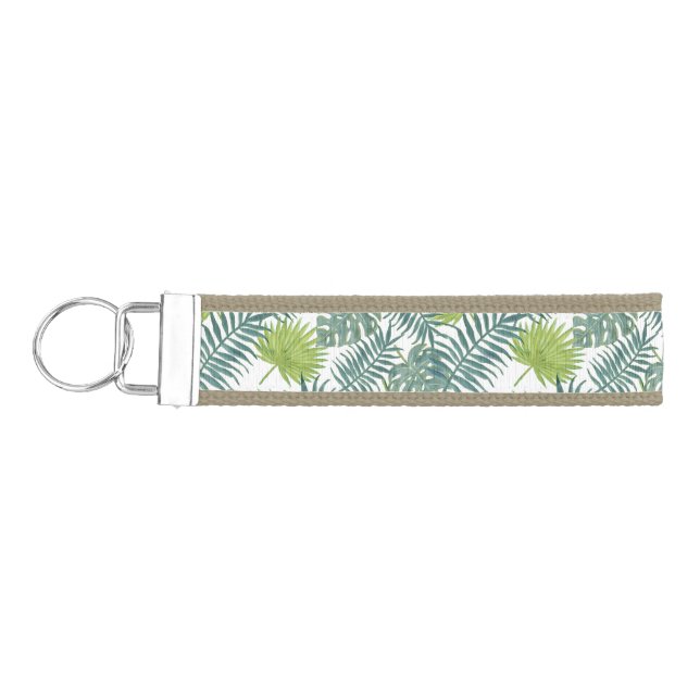 Llavero De Pulsera Palm Tree Fronds Pintando Hawaian (Llaves lado izquierdo)