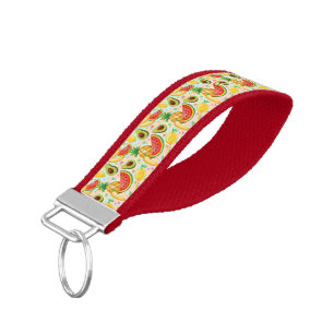 Llavero De Pulsera Patrón de frutas de verano fresco