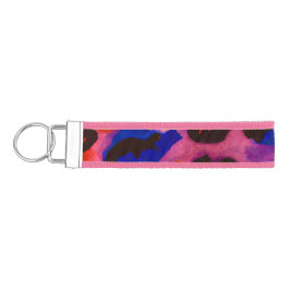 Llavero De Pulsera Patrón de impresión de leopardo/Arte abstracto/ros