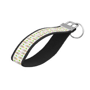 Llavero De Pulsera Patrón De Llamas, Llamas Cutas, Alpacas, Cactus