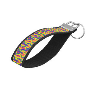 Llavero De Pulsera Patrón moderno arco iris