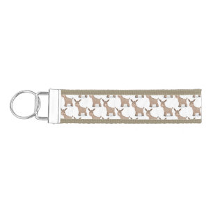 Llavero De Pulsera Pequeño y feliz ilustracion de personalizado de bu