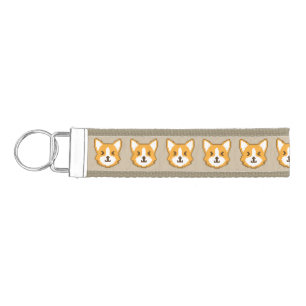 Llavero De Pulsera Perro con pixelación lindo cara lanzar almohada