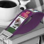 Llavero De Pulsera Personalizado 6 Collage de fotos Olive Green Strip<br><div class="desc">Crea un regalo único con tu propio collage de fotos en este útil keychain de muñecas blancas y verdes de oliva. El diseño incluye tus fotos favoritas colocadas verticalmente sobre un fondo de rayas verdes y blancas. La plantilla está preparada para que pueda añadir hasta 6 imágenes diferentes en una...</div>