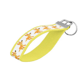 Llavero De Pulsera Personalizado Cute Dingo Grosgrain Keychain
