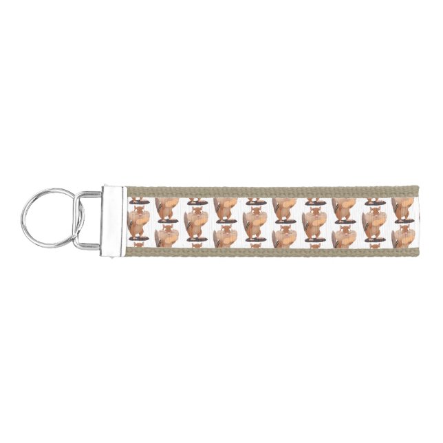 Llavero De Pulsera Personalizado de chipmunk de grandes mejillas grac (Llaves lado izquierdo)
