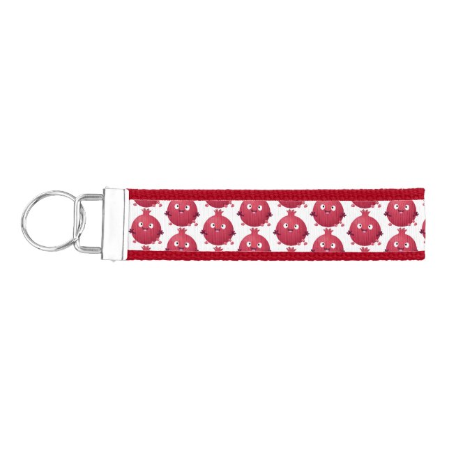Llavero De Pulsera Personalizado de frutas pomegranadas alegres (Llaves lado izquierdo)