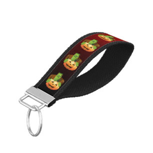 Llavero De Pulsera Personalizado Frankenstein con Calabaza