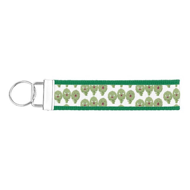 Llavero De Pulsera Personalizado vegetal de alcachofas de canto lindo (Llaves lado izquierdo)