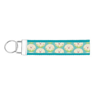 Llavero De Pulsera Personalizado vegetal de coliflor alegre y dulce