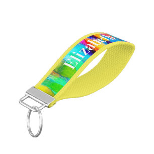 Llavero De Pulsera Pinta abstracta personalizada