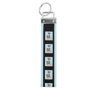 Llavero De Pulsera Pintura Schnauzer (en miniatura) - Perro original