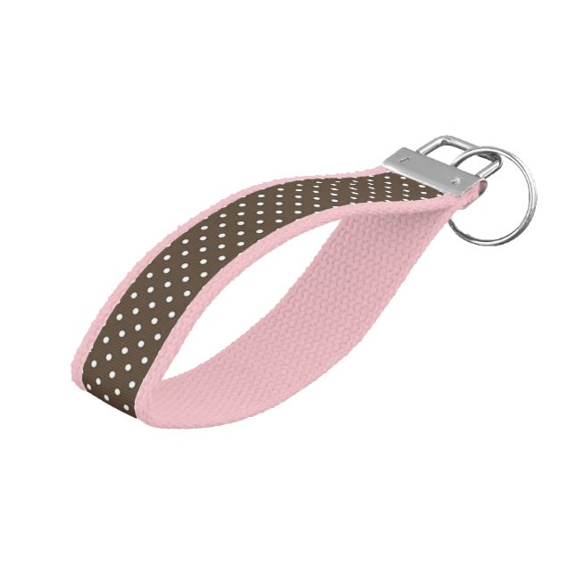 Llavero De Pulsera Puntos Keychain/Polka de la muñeca (Angulado hacia arriba)
