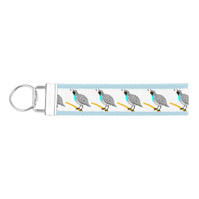 Llavero De Pulsera Quail Thunder_Cove de Bobwhite Blue (Llaves lado izquierdo)