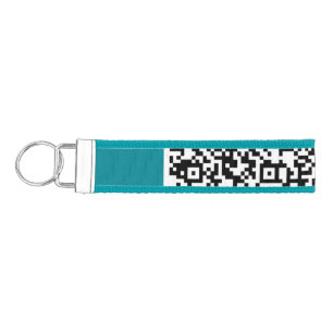 Llavero De Pulsera Regalo de cadena de teclas de escritura QR para pe