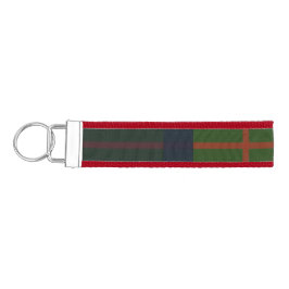 Llavero De Pulsera Rojo Azul Verde Tartán Plaid Scottish Plaid